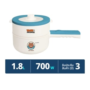pdc_มายโฮม x ไลน์เฟรนด์ หม้ออเนกประสงค์ 1.8 ล. รุ่น POT-8289 สีฟ้า