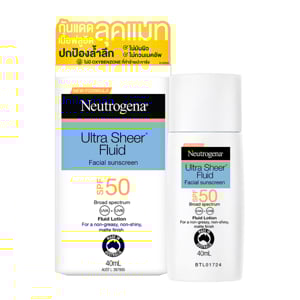 pdc_นูโทรจีนา อัลตร้า เชียร์ ฟลูอิด เฟเชียล ซันสกรีน เอสพีเอฟ 50 บรอด สเปกตรัม 40 มล.