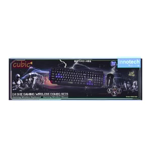 pdc_อินโนเทค ชุดคีย์บอร์ดและเมาส์เกมมิ่งไร้สาย 2.4 GHz รุ่น WMK1000 Ambi Zeries