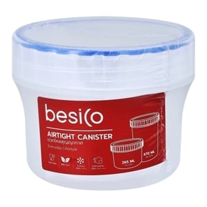 pdc_เบสิโค กระปุกฝาเกลียว 8.5 x 8.5 x 7 ซม. 265 มล.