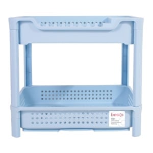 pdc_เบสิโค ที่คว่ำจาน 2 ชั้น รุ่น 3162 สีฟ้า