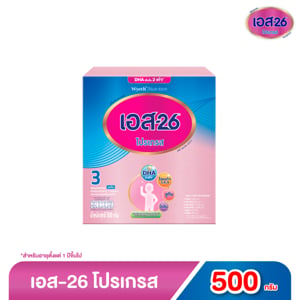 pdc_เอส-26 โปรเกรส 360 สมาร์ท แคร์ สูตร 3 ผลิตภัณฑ์นมผง รสจืด 500 ก.