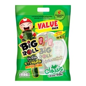 pdc_เถ้าแก่น้อย บิ๊กโรล สาหร่ายม้วนย่างสไตล์ญี่ปุ่น รสคลาสสิค 49 ก. แพ็ค 3