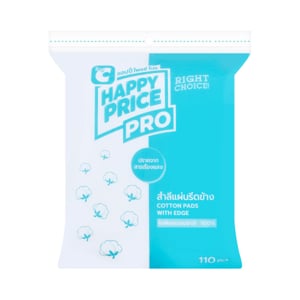 pdc_บิ๊กซี แฮปปี้ ไพรซ์ โปร สำลีแผ่นรีดข้าง 110 แผ่น