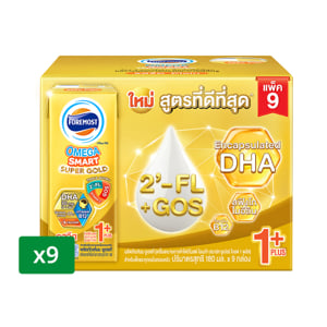 pdc_โฟร์โมสต์ นมยูเอชที โอเมก้า สมาร์ท ซูเปอร์ โกลด์ 1 พลัส รสจืด 180 มล. x 9 ชิ้น