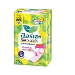 pdc_ลอรีเอะ ผ้าอนามัย ซอฟท์แอนด์เซฟ สลิม ไม่มีปีก 22 ซม. 20 ชิ้น