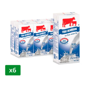 pdc_ไทย-เดนมาร์ค นมยูเอชที รสจืด 180 มล. แพ็ค 6