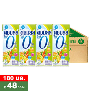 pdc_ดัชมิลล์ ไลฟ์พลัส โยเกิร์ตพร้อมดื่มยูเอชที ไม่มีไขมัน รสผักผลไม้ผสม 180 มล. x 48 ชิ้น