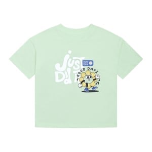 pdc_เบสิโค เสื้อยืดคอกลมแขนสั้นพิมพ์ลาย สำหรับเด็กชาย รุ่น FKBN2311LB012 สีเขียว