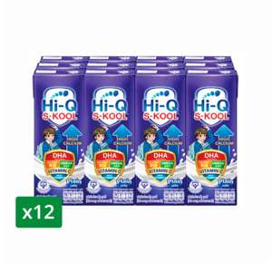 pdc_ไฮคิว เอส-กูล นมยูเอชทีรสจืด 180 มล. x 12 ชิ้น