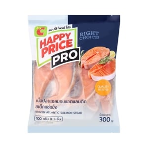 pdc_บิ๊กซี แฮปปี้ ไพรซ์ โปร แซลมอนสเต็ก 100 ก. x 3 ชิ้น