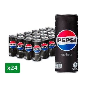 pdc_เป๊ปซี่ แมกซ์ เครื่องดื่มอัดลม แบบกระป๋อง 245 มล. x 24 ชิ้น