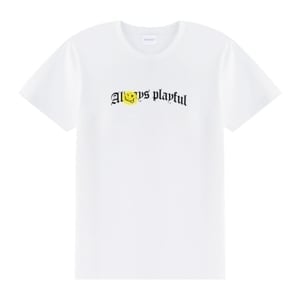 pdc_เบสิโค x สไมลีย์ เสื้อยืดแขนสั้น สำหรับผู้ชาย รุ่น FASN25Q3YM001 สีขาว