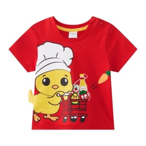 pdc_เบสิโค เสื้อยืด สำหรับเด็กชาย รุ่น FPPM2502IB05 สีแดง