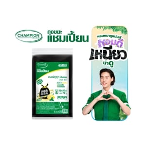 pdc_แชมเปี้ยน ถุงขยะแบบหูผูก กลิ่นมินต์ & เลมอน 18x20 นิ้ว แพ็ค 72 ใบ