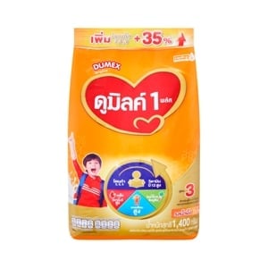 pdc_ดูเม็กซ์ ดูมิลค์ 1 พลัส ผลิตภัณฑ์นมผง รสน้ำผึ้ง สูตรมีธาตุเหล็กและวิตามินซี สูตร 3 ขนาด 1400 ก.