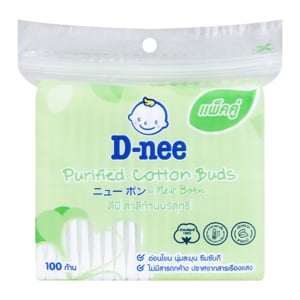 pdc_ดีนี่ สำลีก้าน 100 ก้าน แพ็คคู่