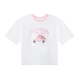 pdc_เบสิโค เสื้อคอกลมแขนสั้น สำหรับผู้หญิง รุ่น FASL25Q2LC022 สีขาว