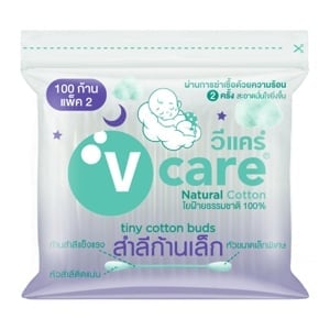 pdc_วีแคร์ สำลีก้านจิ๋ว 100 ก้าน แพ็ค 2