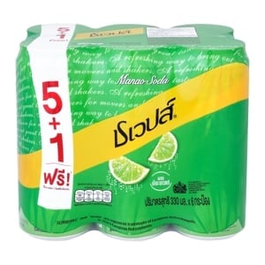 pdc_ชเวปส์ น้ำอัดลมมะนาวโซดา 330 มล. x 5+1 ชิ้น