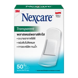 pdc_3เอ็ม เน็กซ์แคร์ พลาสเตอร์พลาสติกใส 50 ชิ้น ขนาด 25 x 72 มม.