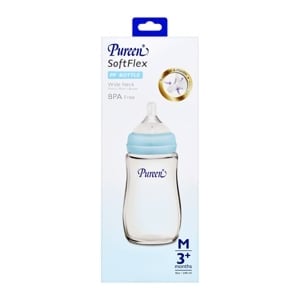 pdc_เพียวรีน ขวดนมคอกว้าง PP รุ่น ซอฟท์เฟล็กซ์ 31BFD036020 ขนาด 240 มล.