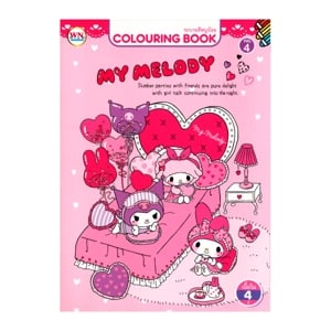 pdc_วรรณาบุ๊คส์ หนังสือระบายสี 16 หน้า My Melody