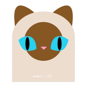 pdc_ดั๊บเบิ้ล เอ สมุดบันทึกไดคัท 148 x 180 มม. 40 แผ่น ลายบ้านแมว คละแบบ