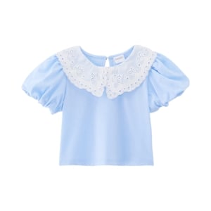 pdc_เบสิโค เสื้อยืดเด็กหญิง สีฟ้า
