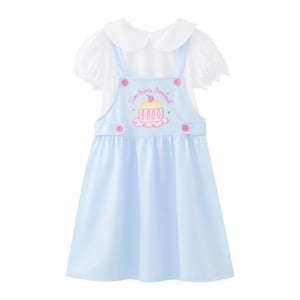 pdc_เบสิโค ชุดเสื้อและเอี๊ยม สำหรับเด็กหญิง รุ่น FMMX2510LG008 สีฟ้า