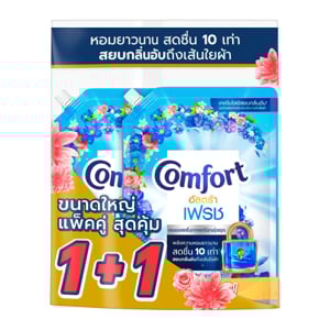 pdc_คอมฟอร์ท อัลตร้า ผลิตภัณฑ์ปรับผ้านุ่ม สีฟ้า 1050 มล. แพ็คคู่