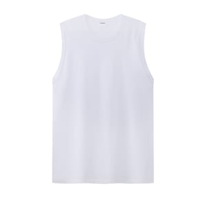 pdc_เบสิโค เสื้อแขนกุดผู้ชาย สีขาว