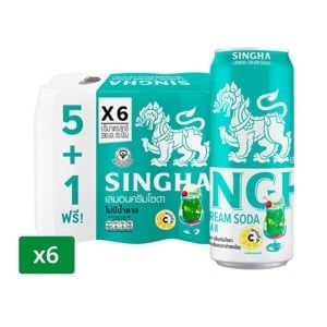 pdc_สิงห์ เลมอนครีมโซดา 330 มล. แพ็ค 5+1