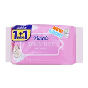 pdc_เพียวรีน ผ้าเช็ดทำความสะอาดผิว สูตรเซนซิทีฟ 30 แผ่น แพ็ค 1+1
