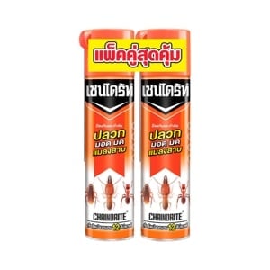 pdc_เชนไดร้ท์ 1 สเปรย์ป้องกันและกำจัดปลวก มอด มด แมลงสาบ 600 มล. แพ็ค 2