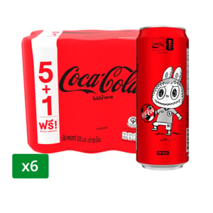 pdc_โค้ก น้ำอัดลม สูตรไม่มีน้ำตาล 325 มล. x 6 ชิ้น