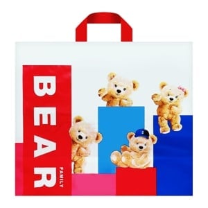 pdc_บิ๊กซี แฮปปี้ ไพรซ์ ถุงช็อปปิ้ง Bear Family ขนาด 46 x 40 นิ้ว สีขาว
