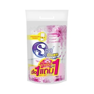 pdc_สปาคลีน ผลิตภัณฑ์น้ำถูพื้นและฆ่าเชื้อแบคทีเรีย กลิ่นฟลอรัลพิ้งค์ 700 มล. แพ็ค 1+1