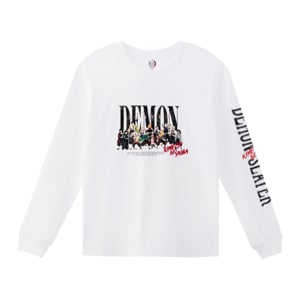 pdc_ดาบพิฆาตอสูร เสื้อยืดแขนยาวพิมพ์ลาย สำหรับผู้ชาย รุ่น FFIM25Q3YM005 สีขาว