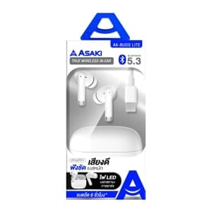 pdc_อาซากิ หูฟังบลูทูธ รุ่น AK-BUDS LITE คละสี