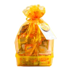 pdc_บุญญะ ชุดสังฆทานไทยธรรม (ตะกร้าถุงตาข่าย)