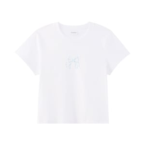 pdc_เบสิโค เสื้อยืดผู้หญิง สีขาว