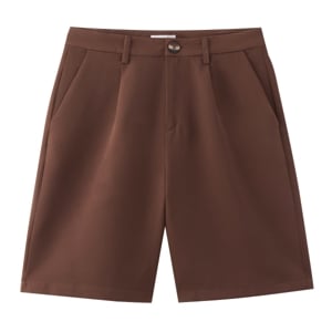 pdc_เบสิโค กางเกงขาสั้นทรงเบอร์มิวดา สำหรับผู้หญิง รุ่น FSYM25Q2LW006 สีน้ำตาล