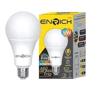 pdc_เอ็นริช หลอดไฟ LED 9W รุ่น Trio 3 แสง