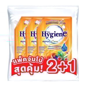 pdc_ไฮยีน เอ็กซ์เพิร์ท แคร์ น้ำยาปรับผ้านุ่มสูตรเข้มข้นพิเศษ แฮปปี้ ซันชายน์ 1100 มล. แพ็ค 2+1