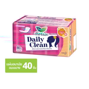 pdc_แผ่นอนามัย ลอรีเอะ เดลี่ แอคทีฟ กลิ่นแฮปปี้ฟรุตตี้ บรรจุ 40 ชิ้น