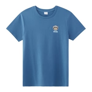 pdc_เบสิโค เสื้อยืดแขนสั้นพิมพ์ลาย สำหรับผู้ชาย รุ่น FSWN24Q3YM010 สีฟ้า