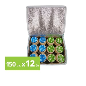pdc_ดัชมิลล์ ดีไลท์ นมเปรี้ยว สูตรน้ำตาล 0.1% & สูตรน้ำตาลน้อย 150 มล. x 12 ชิ้น