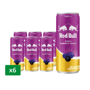 pdc_เรดบูล โซดา กลิ่นบลูเบอร์รี แบล็กเคอร์แรนต์ 250 มล. x 6 ชิ้น