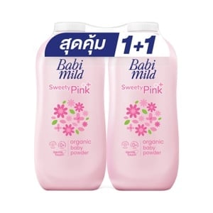 pdc_เบบี้มายด์ สวีทตี้พิงค์ พลัส แป้งเด็ก กลิ่นสวีตเซ้นส์ 350 ก. แพ็คคู่